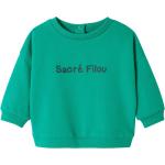 Mintgrüne Kindersweatshirts aus Baumwolle für Babys Größe 80 