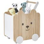 VERTBAUDET Fahrbare Spielzeugbox mit Teddy Natur/weiß ONE Size
