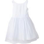 Weiße Elegante V-Ausschnitt Kindertüllkleider aus Tüll für Mädchen Größe 86 