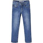 Blaue Vertbaudet Straight Leg Jeans für Kinder aus Denim für Jungen 
