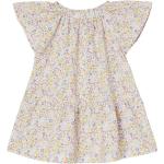 Reduzierte Bunte Blumenmuster Vertbaudet Rundhals-Ausschnitt Kinderkleider aus Baumwolle für Mädchen Größe 98 