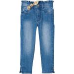 Blaue Blumenmuster Vertbaudet Capri-Jeans für Kinder mit Reißverschluss aus Baumwolle für Mädchen Größe 86 