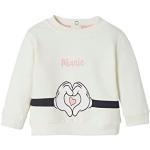 Weiße Vertbaudet Entenhausen Minnie Maus Kindersweatshirts mit Maus-Motiv für Babys Größe 62 