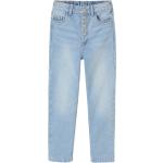 Graue Vertbaudet Slim Jeans für Kinder mit Nieten aus Denim für Mädchen Größe 122 