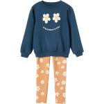 Marineblaue Motiv Kindersweatshirts aus Baumwolle für Mädchen Größe 116 