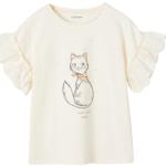 Weiße Bio Printed Shirts für Kinder & Druck-Shirts für Kinder mit Tiermotiv aus Baumwolle Größe 116 