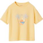 Pastellgelbe Kurzärmelige Printed Shirts für Kinder & Druck-Shirts für Kinder aus Jersey 