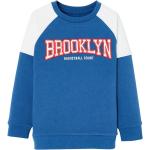 Royalblaue Vertbaudet Kindersweatshirts mit New York Motiv für Jungen 