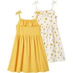 Gelbe Blumenmuster Vertbaudet Druckkleider & bedruckte Kinderkleider für Mädchen 