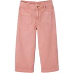 Rosa Unifarbene Capri-Leggings für Kinder mit Reißverschluss aus Baumwolle für Mädchen Größe 128 