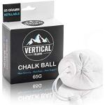 VERTICAL FELLOWS Chalk Ball 65 Gramm wiederbefüllbar - DERMATEST sehr gut - idealer Kreide & Magnesia Chalkball für Klettern Bouldern Turnen Gewichtheben Cross Fit