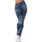 Blaue Atmungsaktive Jeggings & Jeans-Leggings aus Denim für Damen Einheitsgröße Weite 36 