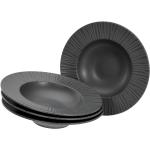 Reduzierte Schwarze CreaTable Teller aus Keramik 