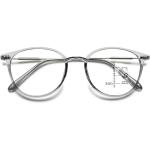 Graue Vollrand Brillen aus Kunststoff Blaulichtschutz für Herren 