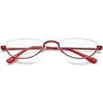 Rote Randlose Brillen aus Metall für Damen 