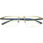 Goldene Randlose Brillen aus Metall Blaulichtschutz für Herren 