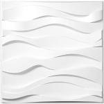 Weiße Moderne Paneele & Wandpaneele aus PVC schmutzabweisend 