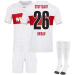 VfB Stuttgart Trikot, Hause/Auswärts Fußball Trikot für Kinder Erwachsener, Fussball Trikot Shorts und Socken Anzug für Jungen Herren (DE/NL/SE/PL, Numerisch, 20, Regular, Regular, A-26)