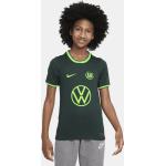 VfL Wolfsburg 2022/23 Stadium Away Nike Dri-FIT Fußballtrikot für ältere Kinder - Grün