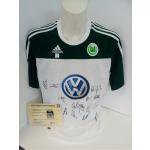 VFL Wolfsburg Trikot 10/11 Teamsigniert Bundesliga Autogramm Fußball Adidas L