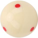 VGEBY Billard Cue Ball, 57,2 mm Harz Billard Kugeln Dot Spot Training Cue Ball Pool Standard Trainingsball (roter Punkt)