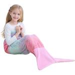Reduzierte Bunte Meerjungfrau Decken aus Flanell personalisiert 