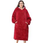 Reduzierte Rote Decken mit Kapuze aus Flanell 1-teilig für den für den Winter 