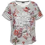 Bunte Blumenmuster T-Shirts für Damen Größe L Große Größen 