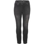 Graue Unifarbene Atmungsaktive Via Appia Due Slim Fit Jeans aus Baumwolle für Damen Größe XXL Große Größen 