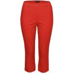 Rote Unifarbene Casual Via Appia Due Stoffhosen aus Polyamid für Damen 