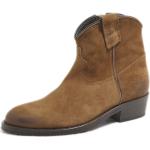 Braune VIA ROMA Cowboy-Boots & Cowboystiefeletten aus Veloursleder für Damen Größe 36 