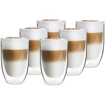 Vialli Design doppelwandig lang Gläser 350 ml Set von 6 Innovative ideal für Latte, 14 x 9 x 9 cm