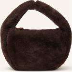 Reduzierte Dunkelgraue Viamailbag Hobo Bags mit Reißverschluss aus Textil für Damen 