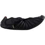 Reduzierte Schwarze Unifarbene Vibram Furoshiki Herrenstoffschuhe mit Klettverschluss aus Stoff Größe 44 