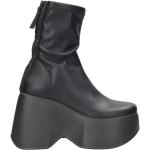 Schwarze Vic Matie Ankle Boots & Klassische Stiefeletten aus Leder für Damen Größe 38 