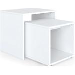 Weiße Moderne Vicco Beistelltisch Sets aus Holz Breite 0-50cm, Höhe 0-50cm, Tiefe 0-50cm 2-teilig 