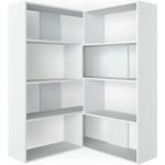 Weiße Vicco Bücherregale matt Breite 150-200cm, Höhe 100-150cm, Tiefe 0-50cm 