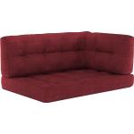 Rote Vicco Sitzkissen & Bodenkissen aus Polyester 3-teilig 