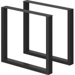 Schwarze Moderne Vicco Esstisch-Gestelle aus Stahl Breite 50-100cm, Höhe 50-100cm, Tiefe 0-50cm 