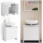 Weiße Vicco Waschbeckenunterschränke & Badunterschränke 