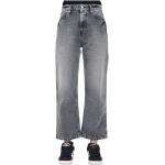 Reduzierte Schwarze VICOLO Straight Leg Jeans mit Reißverschluss aus Baumwolle für Damen Größe L für den für den Frühling 