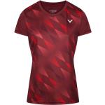 Bordeauxrote T-Shirts aus Polyester für Damen Größe L 