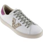 Beige Victoria Shoes Pailletten-Sneaker mit Pailletten aus Leder für Damen Größe 36 