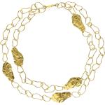 Goldene Zweireihige Halsketten & Mehrlagige Halsketten vergoldet für Damen 