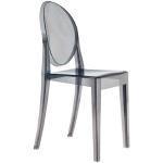Graue Kartell Victoria Ghost Transparente Stühle stapelbar Höhe 50-100cm, Tiefe 0-50cm 