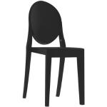 Schwarze Kartell Victoria Ghost Transparente Stühle stapelbar Höhe 50-100cm, Tiefe 0-50cm 