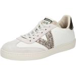 Beige Victoria Shoes Pailletten-Sneaker mit Pailletten aus Leder für Damen Größe 37 