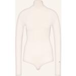Reduzierte Cremefarbene Langärmelige Victoria Beckham Rollkragen Rollkragenpullover aus Wolle für Damen Größe M 