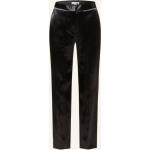 Reduzierte Schwarze Victoria Beckham Bundfaltenhosen mit Reißverschluss aus Viskose für Damen Größe S 