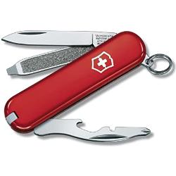 Victorinox Rally, Schweizer Taschenmesser Mini für Schlüsselanhänger, Swiss Army Knife, 9 Funktionen, Klinge, Phillips-Schraubendreher 0/1